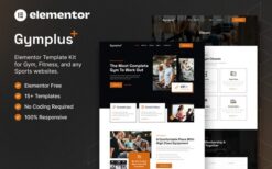 Gymplus Gym & Fitness Elementor Template Kit