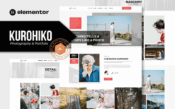 Kurohiko – Photography & Portfolio Elementor Template Kit