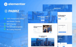 Pabriz – Engineering & Industrial Service Elementor Template Kit