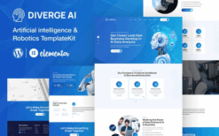 Diverge AI | Robotics Elementor Template Kit