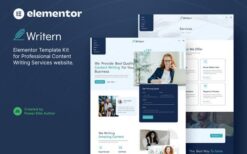 Writern – Content Writing Services Elementor Template Kit