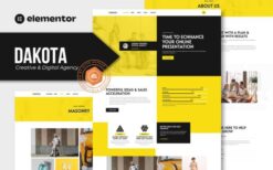Dakota – Creative & Digital Agency Elementor Template Kit