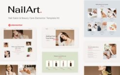 Nailart – Nail Salon & Beauty Care Elementor Template Kit