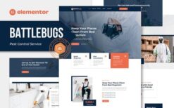 BattleBugs – Pest Control Service Elementor Template Kit