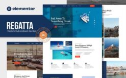 Regatta – Yacht Club & Boat Rental Elementor Template Kit