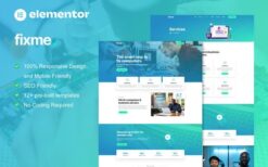 Fixme – Computer Repair Service Elementor Template Kit