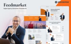 Feedmarket – Digital Agency Elementor Template Kit