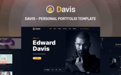 Davis (v1.0.0) Personal portfolio template
