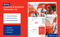 Shiny – Creative Business Agency Elementor Pro Template Kit