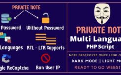 Privy – Private Note Multi Language PHP Script 11 May 2022
