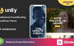 Unity v.4.6.0 WordPress Crowdfunding Theme