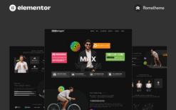 MAX – Content Creator Elementor Pro Full Site Template Kit