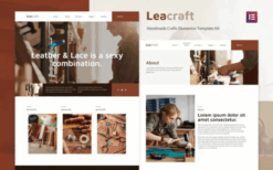 Leacraft – Handmade Crafts Elementor Template Kit