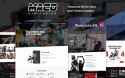 Maco Kit – Gym & Fitness Elementor Template Kit