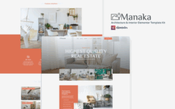 Manaka – Architecture & Interior Elementor Template Kit