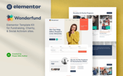 Wonderfund – Fundraising & Charity Elementor Template Kit