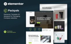 Packpals – Packaging Company Elementor Template Kit