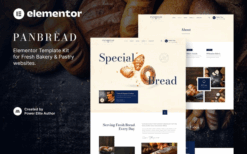 Panbread – Fresh Bakery & Pastry Elementor Template Kit