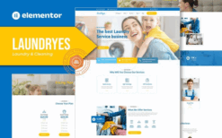 Laundryes – Laundry & Cleaning Elementor Template Kit