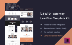 Lawio – Attorney Law Firm Elementor Template Kit