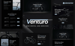 Venturo – Bike Rental and Services Elementor Template Kit