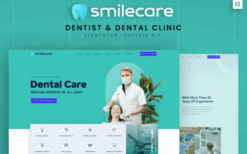 Smilecare – Dentist & Dental Clinic Elementor Template Kit