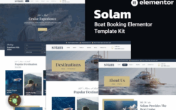 Solam – Boat Booking Elementor Pro Template Kit