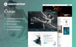 Croise – Ballet & Dance School Elementor Pro Template Kit
