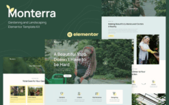 Monterra – Gardening and Landscaping Elementor Template Kit