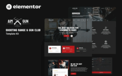 Aimgun – Shooting Range & Gun Club Elementor Template Kit