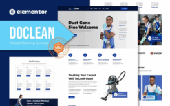 Doclean – Carpet Cleaning Services Elementor Template Kit