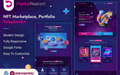 Digital Realism – NFT Elementor Template Kit
