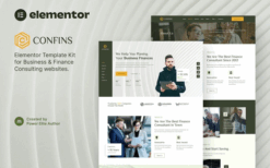 Confins – Business & Finance Consulting Elementor Template Kit