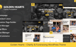 Golden Hearts v1.0.8 Fundraising & Charity WordPress Theme