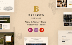 Baressco v1.0.1 Wine, Vineyard & Winery WordPress Theme