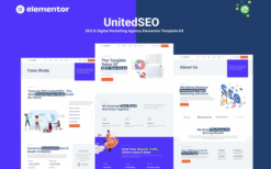 UnitedSEO – SEO and Digital Marketing Agency Elementor Template Kit