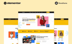 Hypebeat – Influencer Marketing Agency Elementor Pro Full Site Template Kit