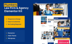 Plumber – Company & Business Elementor Pro Template Kit