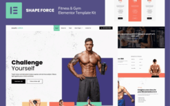 Shape Force – Fitness & Gym Elementor Template Kit