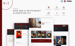 Kiba Bar & Restaurant – Elementor Kit