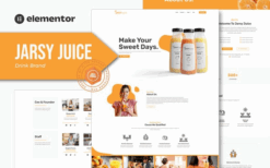 Jarsy Juice – Drink Brand Elementor Template Kit