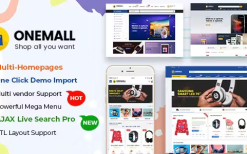 [*] OneMall v1.9.2 eCommerce MarketPlace WooCommerce WordPress Theme (Mobile Layouts Included)