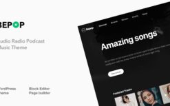 Bepop v11.2 Non-stop Music WordPress Theme