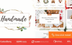 Handmade Shop (v1.2.6) Handicraft Blog & Store Creative WordPress Theme