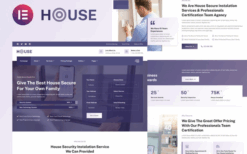 Housec – Smart Home Security Service Elementor Template Kit