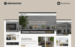 Luxxy – Luxurious Interior & Architecture Elementor Pro Full Site Template Kit