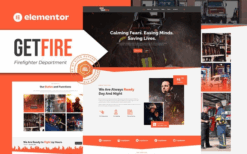 Getfire – Firefighter Department Elementor Template Kit