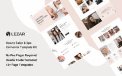 Lezar Beauty Salon & Spa Elementor Template Kit