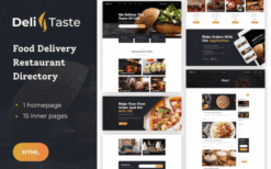DeliTaste – Food Delivery HTML Template