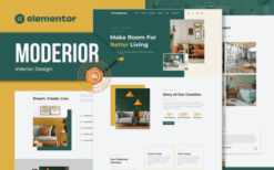 Moderior – Interior Design Elementor Template Kit